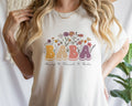 Custom Baba Floral Shirt, Personalized Mother's Day TShirt, Baba With Grandkid Names Apparel,